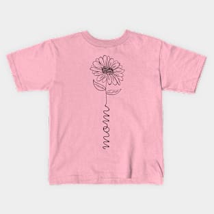 Mom delicate flower design Kids T-Shirt